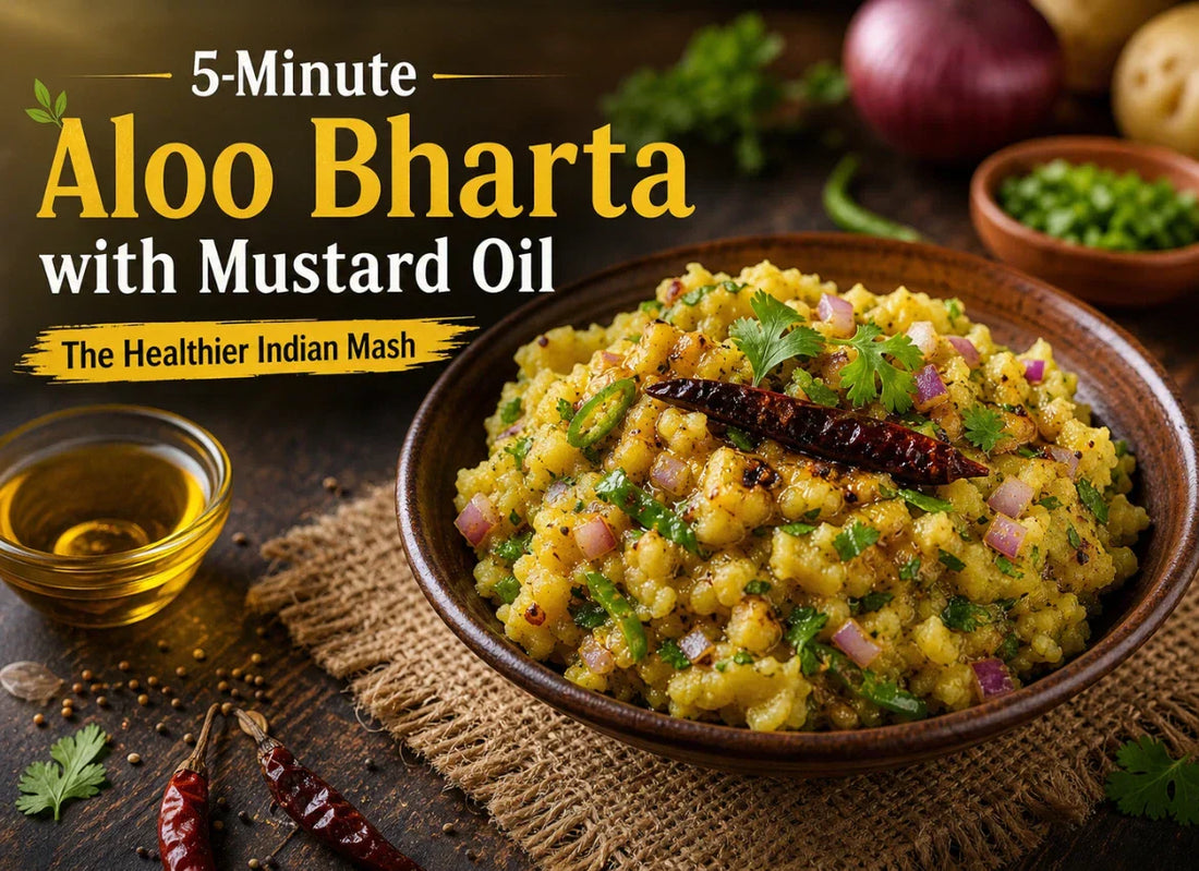 5-Minute Aloo Bharta Recipe with Mustard Oil
