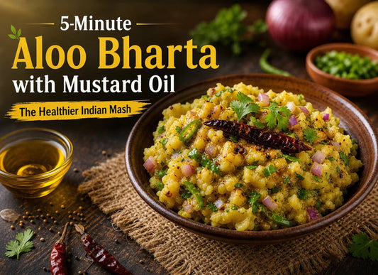 5-Minute Aloo Bharta Recipe with Mustard Oil