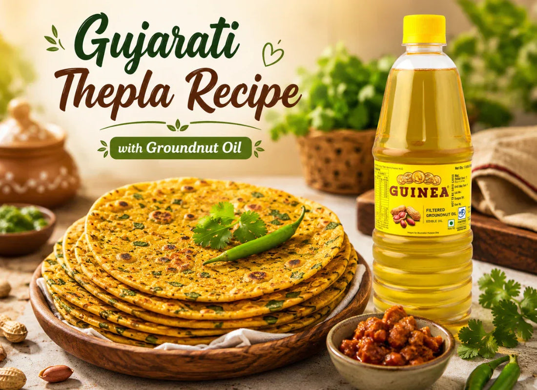 Gujarati Thepla Recipe with Groundnut Oil