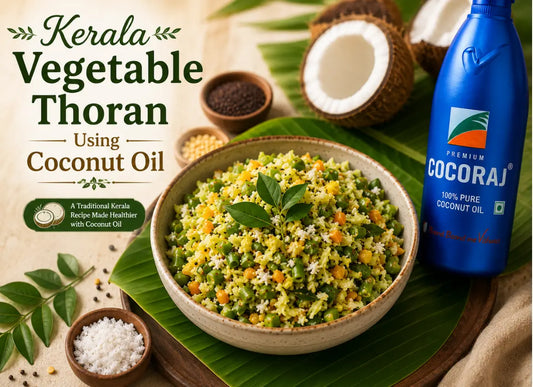 Kerala Vegetable Thoran Using Coconut Oil