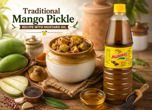 Traditional Mango Pickle Recipe with Mustard Oil