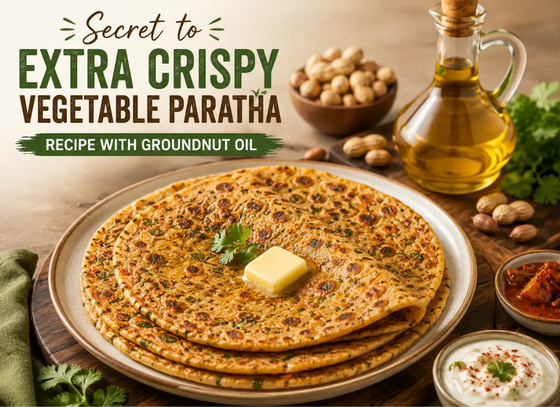 Vegetable Paratha with Groundnut Oil