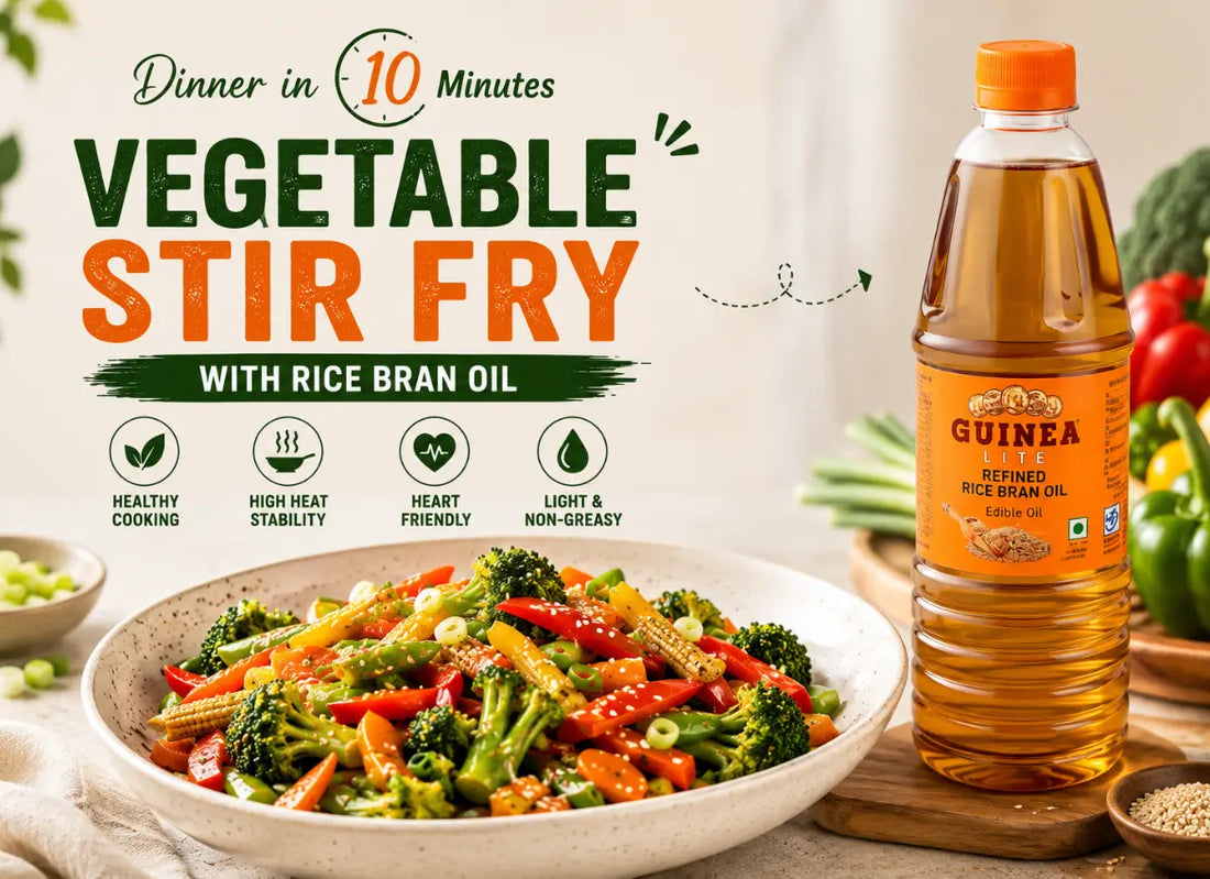 Vegetable Stir Fry with Rice Bran Oil
