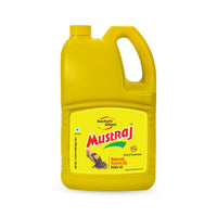 Mustraj Natural Kachi Ghani Mustard Oil 5 Ltr Jar