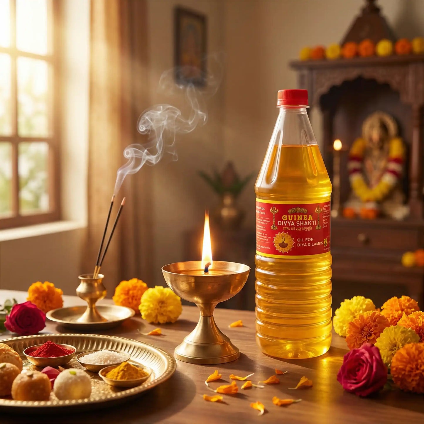 गिनी दिव्य शक्ति तिल तेल (सेसमे ऑयल) पूजा हेतु