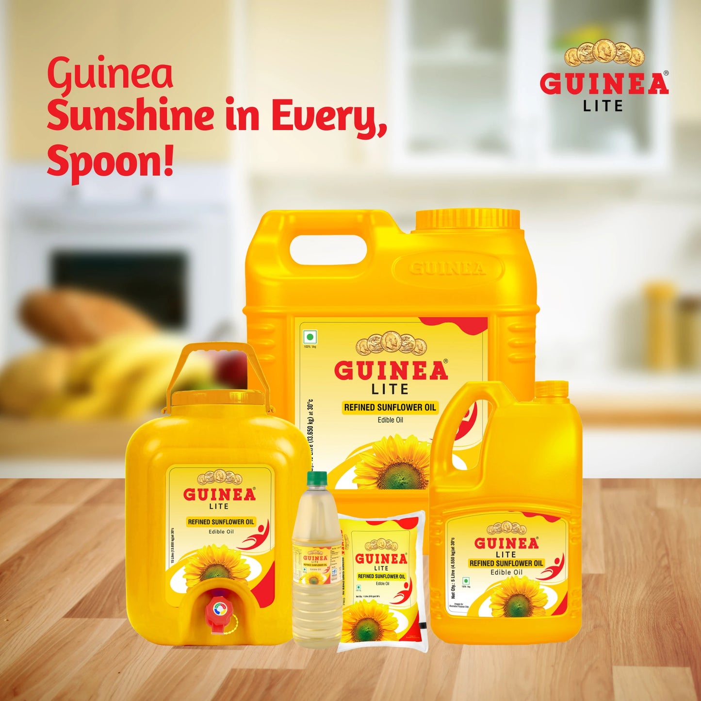 Family Guinea Lite Refined Sunflower Edible Oil