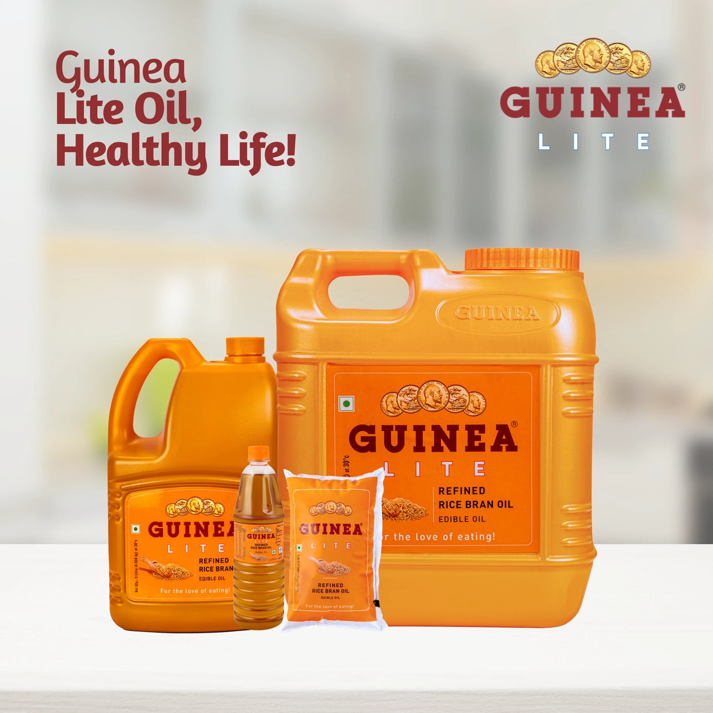 Family Photo of Guinea Lite Refined Rice Bran Oil