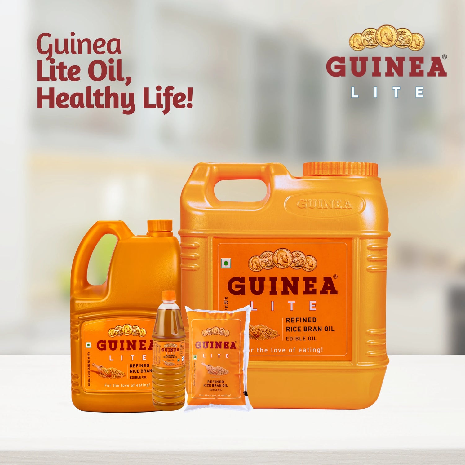 Family Photo of Guinea Lite Refined Rice Bran Oil