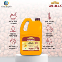 Guinea Cold Pressed Groundnut Oil Jar 5 Ltr