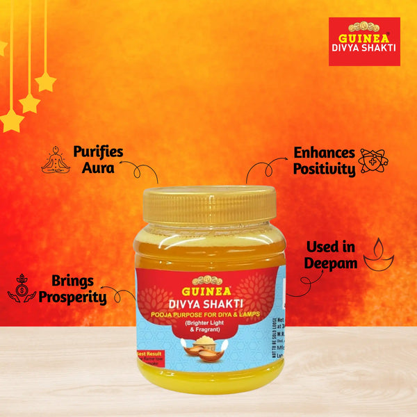 Guinea Divya Shakti Ghee Pooja Purpose Lamp Diya Oil