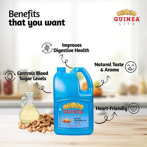 Guinea Lite Refined Groundnut Oil  - Jar