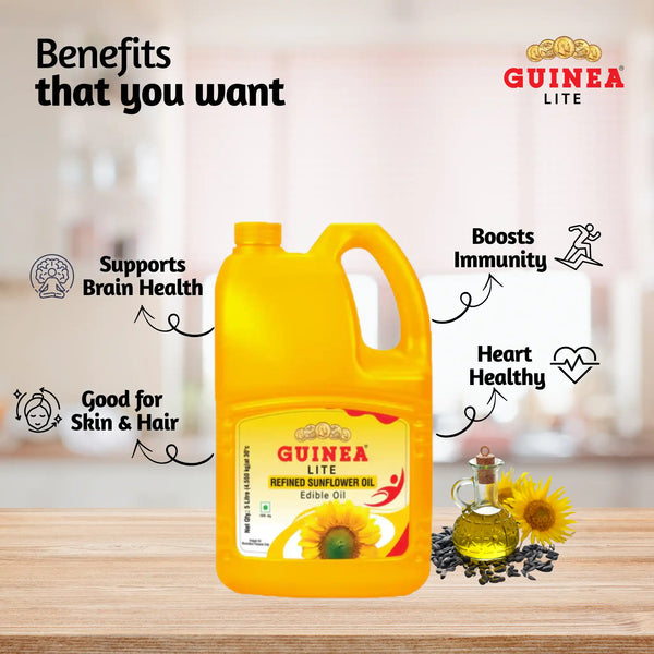 Guinea Lite Refined Sunflower Ediable Oil - Jar