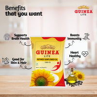 Guinea Lite Refined Sunflower Ediable Oil - Pouch