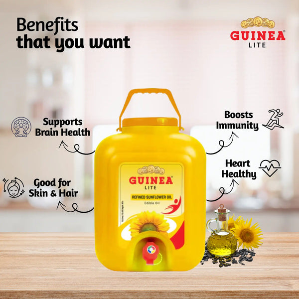 Guinea Lite Refined Sunflower Ediable Oil - Tap