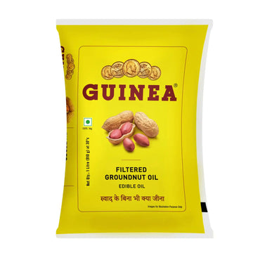 Guinea Filtered Groundnut Ediable Oil 1 LTR Pouch