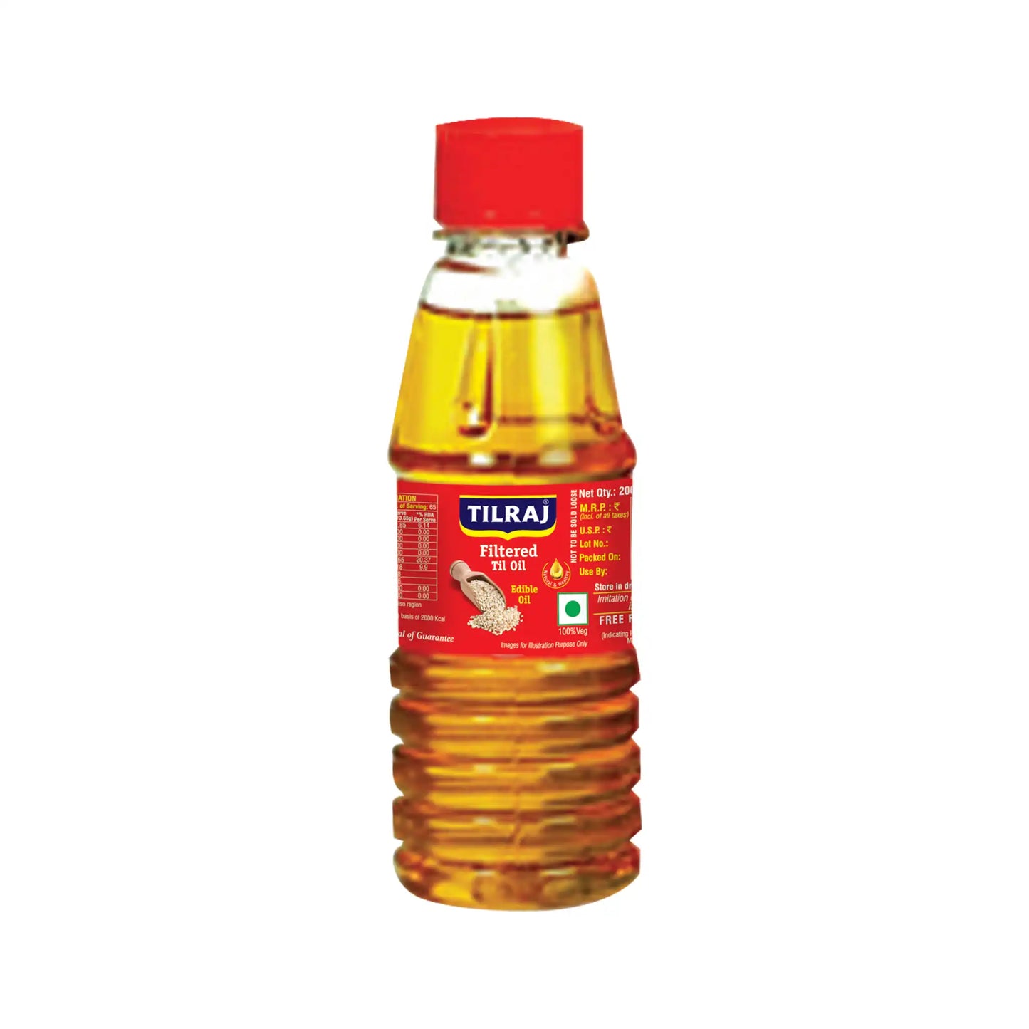 Tiraj Filtered Til Oil (Sesame Oil) 200 ml