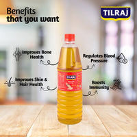 Tilraj Filtered Til Sesaame Ediable Oil Bottle
